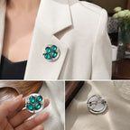 18mm Emerald Green Rhinestone Snap Button Charm | Interchangeable Charm for Bracelet & Necklace