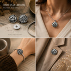 18mm Alloy Engraved Snap Charms Animal Floral and Sentimental Motifs