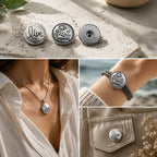 Vintage Antique Silver Snap Charms 18mm Multi‑Design Interchangeable Snap Buttons