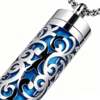 Perfume Diffuser Necklace | 316L Stainless Steel Aromatherapy Pendant with Refillable Scent Pad