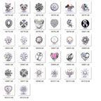18mm Interchangeable Snap Button Charm Iridescent Rhinestone Zinc Alloy Charms