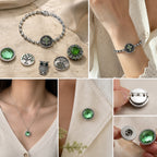 18mm Forest Green Snap Charm | Interchangeable Jewelry Charm