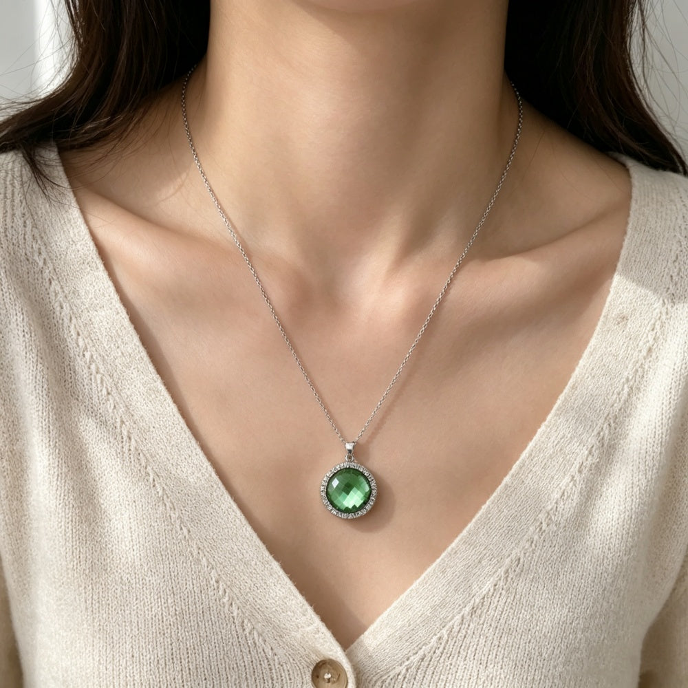 18mm Forest Green Snap Charm | Interchangeable Jewelry Charm