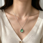 18mm Forest Green Snap Charm | Interchangeable Jewelry Charm