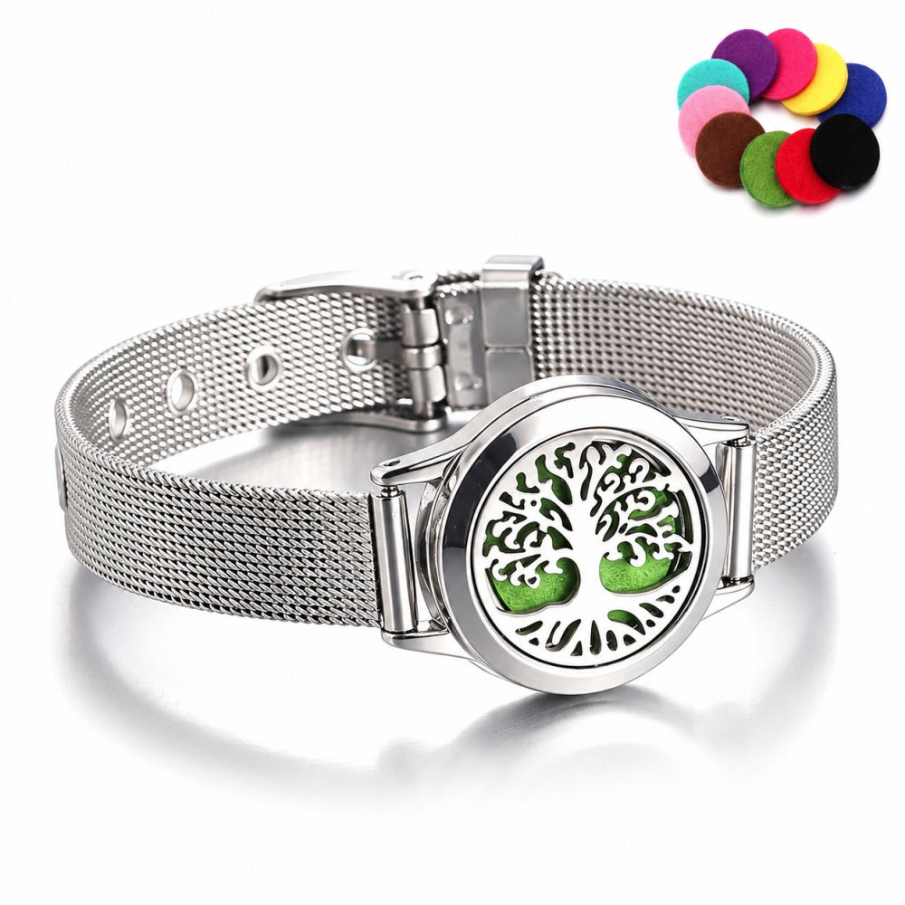 Aromatherapy Diffuser Bracelet | Essential Oil Scent Bracelet with Replaceable Color Pads