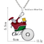 18mm Snap Charm Santa Christmas Necklace | Your Little Christmas Story
