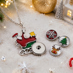 18mm Snap Charm Santa Christmas Necklace | Your Little Christmas Story