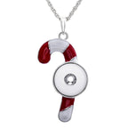 18mm Snap Charm Candy Cane Necklace | Your Little Christmas Story