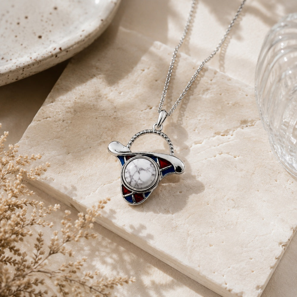 Retro Cowboy Hat Snap Charm | 18mm Enamel Pendant for DIY Jewelry