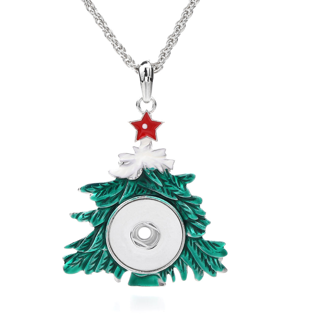 18mm Snap Charm Christmas Tree Necklace | Your Little Christmas Wish