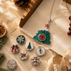 18mm Snap Charm Christmas Tree Necklace | Your Little Christmas Wish