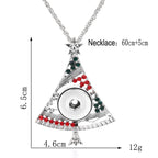 18mm Snap Charm Christmas Tree Necklace | A Sparkle of Holiday Magic