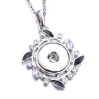 Vintage Laurel Leaf Snap Charm | 18mm Crystal Botanical Interchangeable Pendant