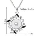 Vintage Laurel Leaf Snap Charm | 18mm Crystal Botanical Interchangeable Pendant