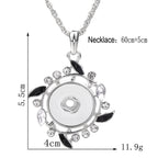 Vintage Laurel Leaf Snap Charm | 18mm Crystal Botanical Interchangeable Pendant