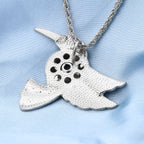 18mm Colorful Hummingbird Snap Charm Necklace