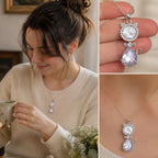 18mm Crystal Cat Snap Charm Necklace | Cute Animal Interchangeable Pendant