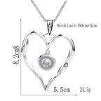 18mm Heart Frame Snap Charm | Interchangeable Necklace