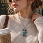 18mm Classic Owl Snap Charm Necklace | Vintage Style Pendant