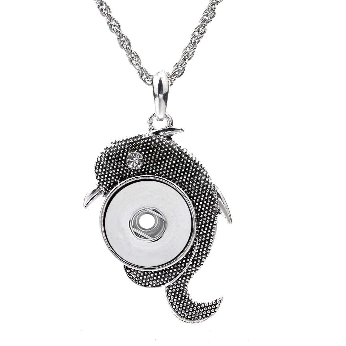 18mm Dolphin Snap Charm | Interchangeable Necklace Pendant