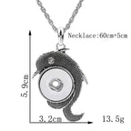 18mm Dolphin Snap Charm | Interchangeable Necklace Pendant
