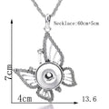 18mm Butterfly Snap Charm | Interchangeable Rhinestone Jewelry Pendant