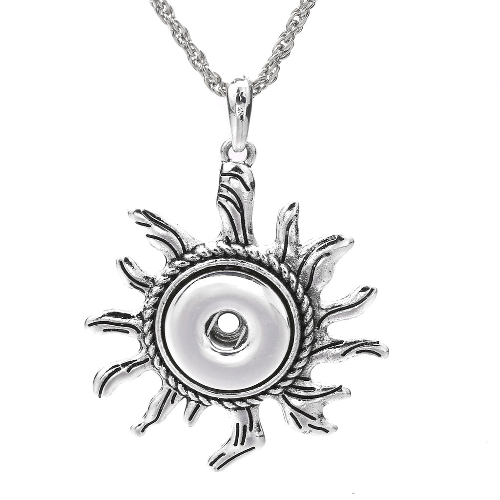 18mm Sunburst Snap Charm | Interchangeable Jewelry Pendant