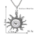 18mm Sunburst Snap Charm | Interchangeable Jewelry Pendant