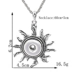 18mm Sunburst Snap Charm | Interchangeable Jewelry Pendant