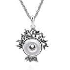 18mm Botanical Branch Snap Charm | Interchangeable Jewelry Pendant