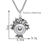 18mm Botanical Branch Snap Charm | Interchangeable Jewelry Pendant