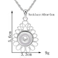 18mm Teardrop Petal Snap Charm | Interchangeable Flower Necklace