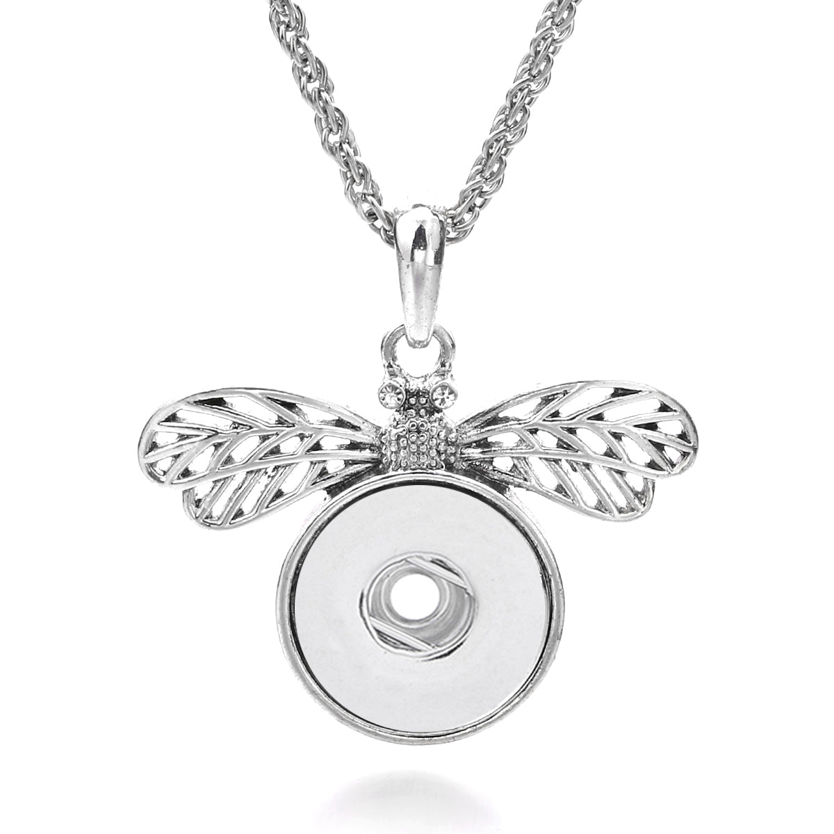 18mm Dragonfly Wing Snap Charm | Interchangeable Jewelry Necklace