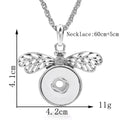 18mm Dragonfly Wing Snap Charm | Interchangeable Jewelry Necklace