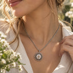 18mm Layered Petal Snap Charm | Interchangeable Flower Necklace