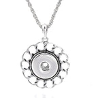 18mm Layered Petal Snap Charm | Interchangeable Flower Necklace
