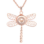 18mm Dragonfly Dangle Snap Charm | Interchangeable Necklace Charm