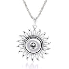 18mm Vintage Sunburst Charm | Snap-On Necklace Pendant