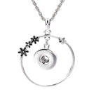 18mm Floral Halo Snap Charm | DIY Interchangeable Jewelry
