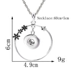 18mm Floral Halo Snap Charm | DIY Interchangeable Jewelry