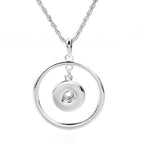 18mm Floating Circle Snap Charm | Interchangeable Pendant