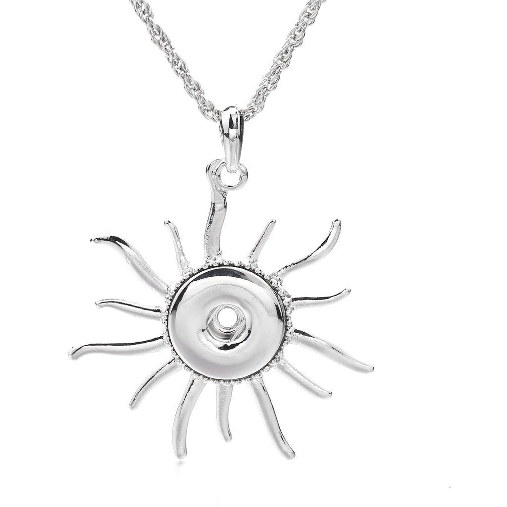 18mm Radiant Sun Snap Charm | Interchangeable Pendant