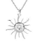 18mm Radiant Sun Snap Charm | Interchangeable Pendant