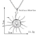 18mm Radiant Sun Snap Charm | Interchangeable Pendant