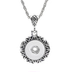 18mm Ornate Filigree Snap Charm | Vintage Interchangeable Pendant