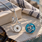 18mm Mermaid Snap Charm | Interchangeable Ocean Jewelry