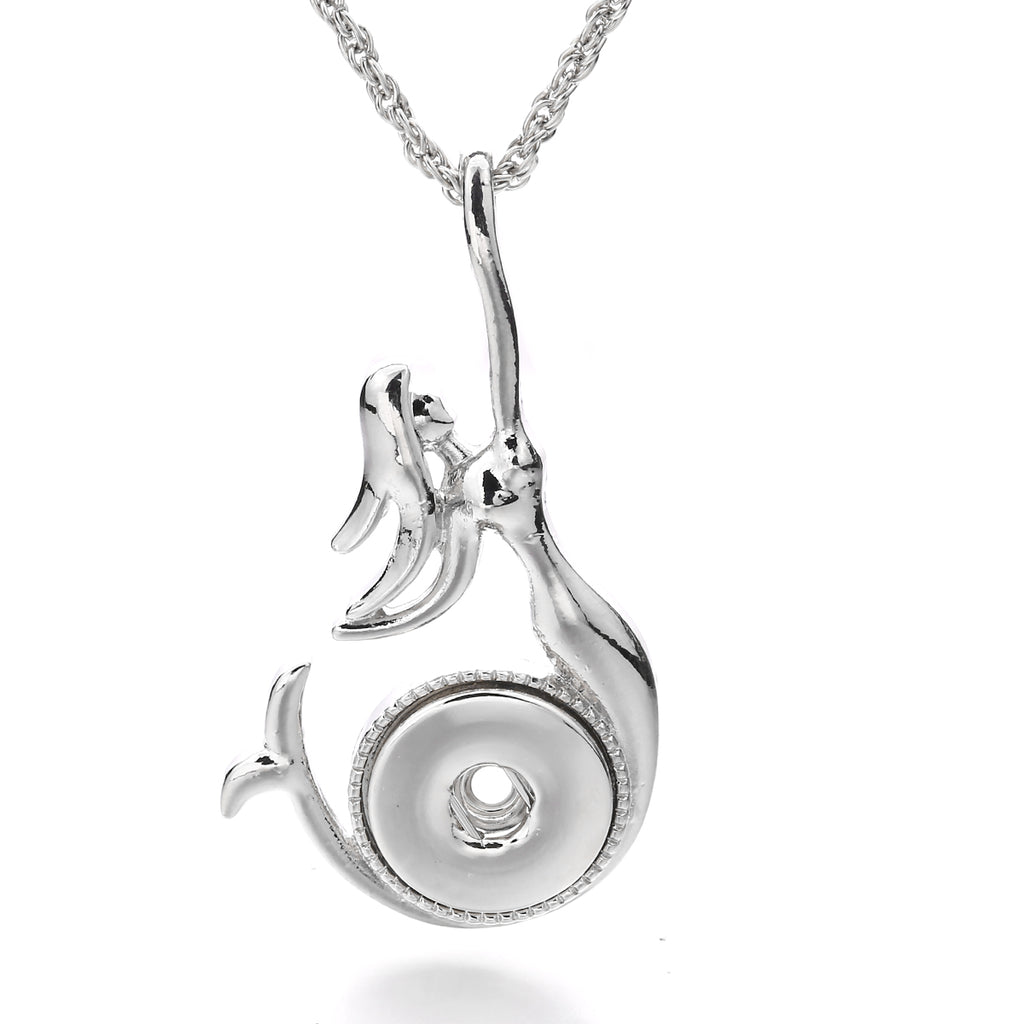 18mm Mermaid Snap Charm | Interchangeable Ocean Jewelry