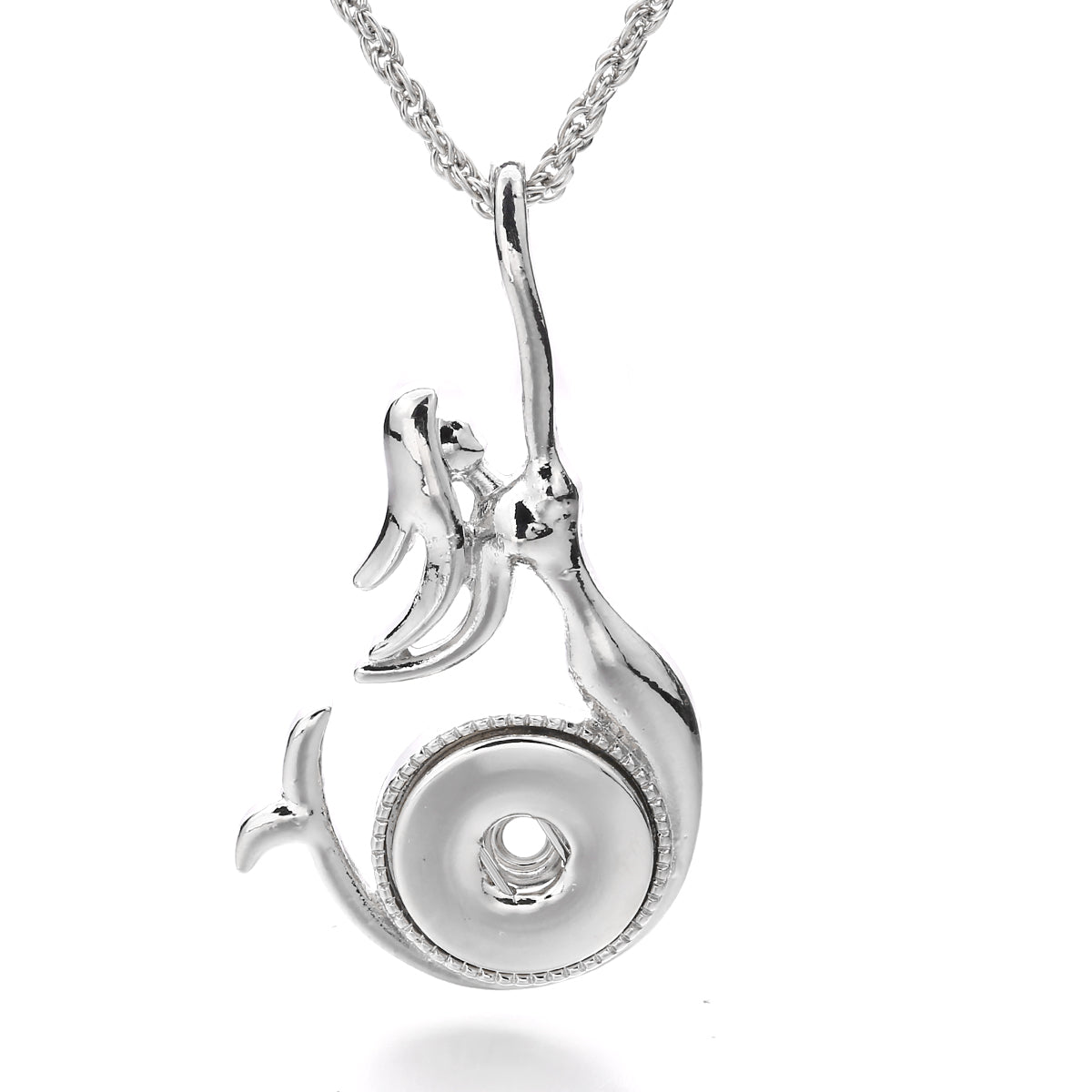 18mm Mermaid Snap Charm | Interchangeable Ocean Jewelry