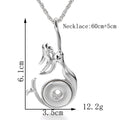 18mm Mermaid Snap Charm | Interchangeable Ocean Jewelry