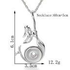 18mm Mermaid Snap Charm | Interchangeable Ocean Jewelry
